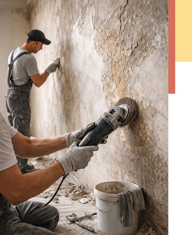 Снятие и удаление краски со стен в Ярцево от 2137 руб. — ОТДЕЛОЧНИК-Рцв