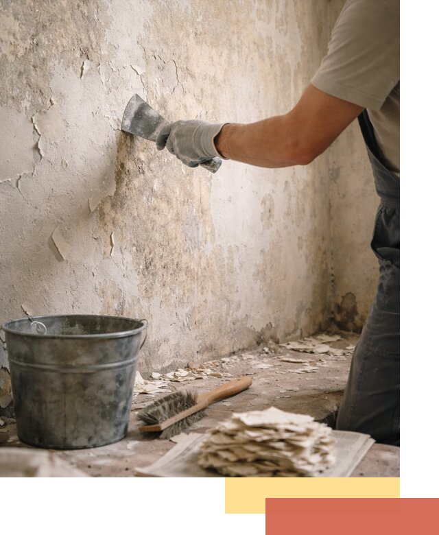 Удаление старой краски со стен в Ярцево качественно и быстро