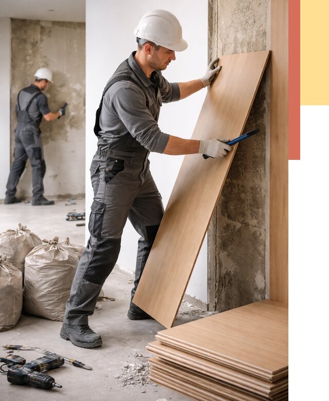 Демонтаж стеновых панелей в Ярцево от 3561 руб. за м² быстро и недорого | ОТДЕЛОЧНИК-Рцв