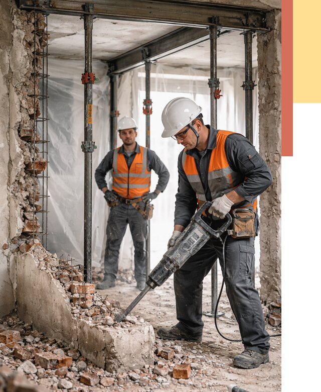 Снос несущих стен в Ярцево от 10428 руб. — демонтаж несущей стены под ключ | ОТДЕЛОЧНИК-Рцв