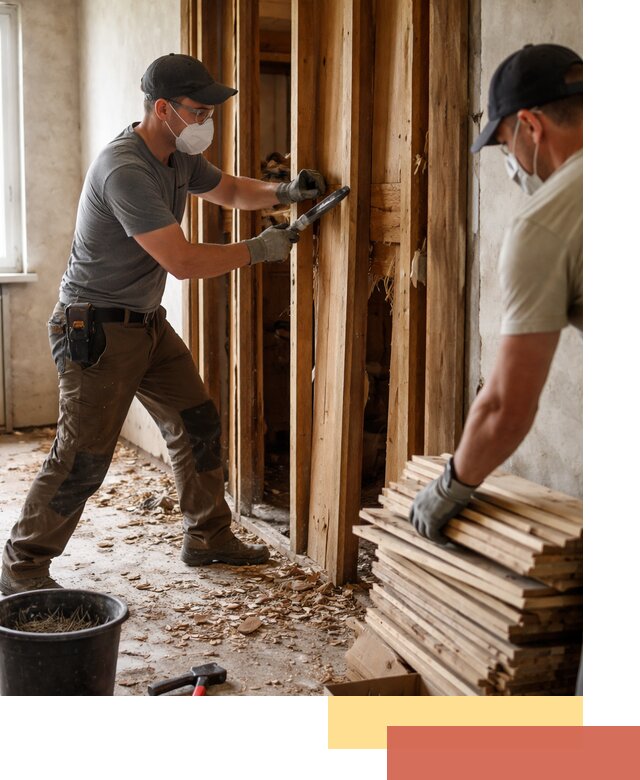 Демонтаж деревянных перегородок в Ярцево быстро и аккуратно