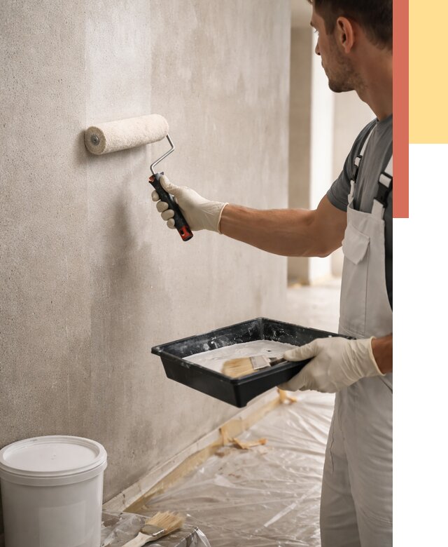 Грунтовка стен в Ярцево от 2238 руб. м2 — быстро, недорого, с материалом | ОТДЕЛОЧНИК-Рцв