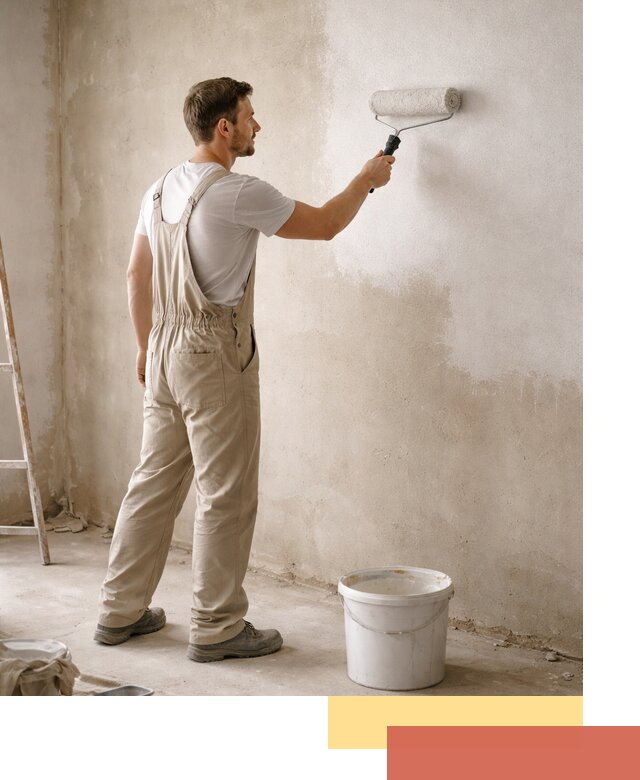 Грунтовка стен под отделку в Ярцево профессиональным раствором