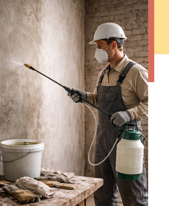 Антисептическая обработка стен в Ярцево от 1221 руб. — быстро и недорого | ОТДЕЛОЧНИК-Рцв