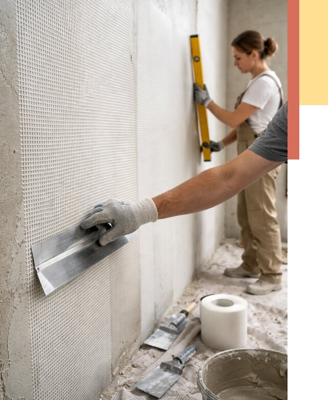 Армирование стен стеклосеткой в Ярцево от 3256 руб. под ключ | ОТДЕЛОЧНИК-Рцв