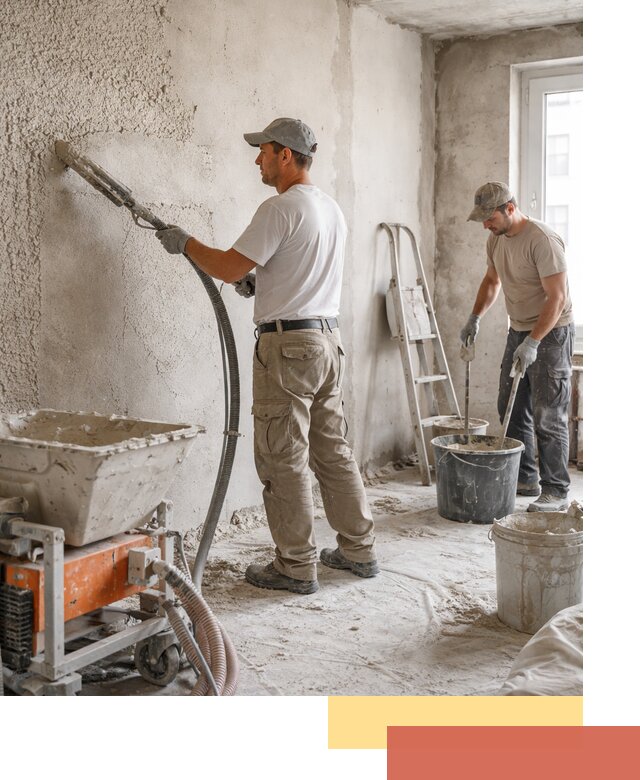 Машинная штукатурка стен в Ярцево — быстро и качественно