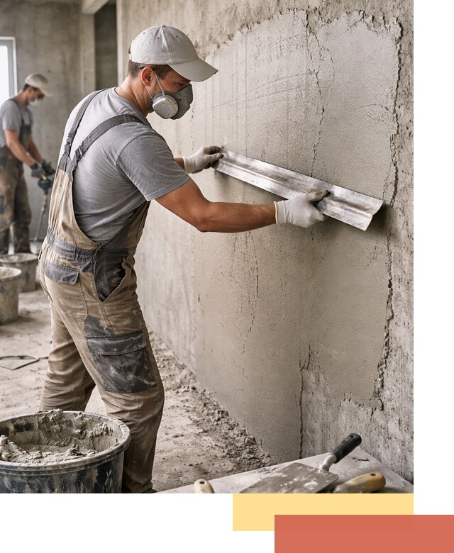 Штукатурка бетонных стен в Ярцево качественно и долговечно