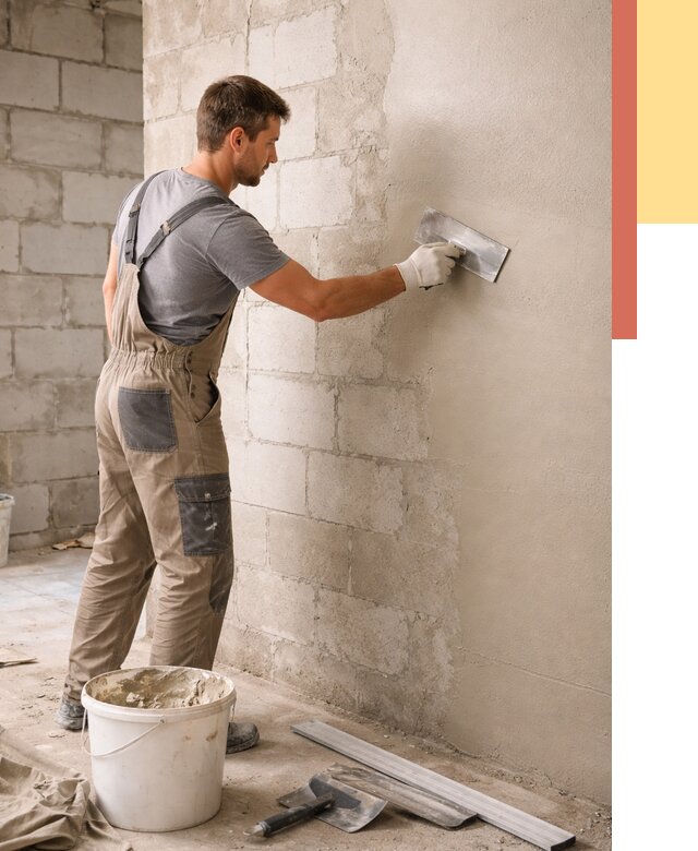 Штукатурка стен из газобетона в Ярцево от 2137 руб./м2 — быстро и недорого | ОТДЕЛОЧНИК-Рцв