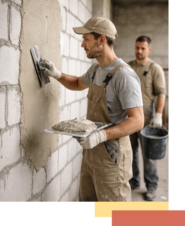 Штукатурка стен из газобетона в Ярцево под ключ