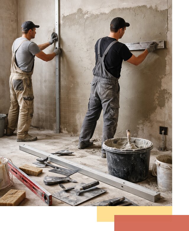 Профессиональная штукатурка стен под плитку в Ярцево