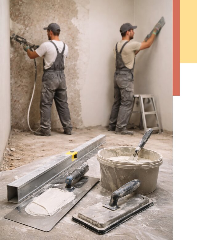 Штукатурка стен под обои в Ярцево от 4578 руб./м2 — выравнивание под обои | ОТДЕЛОЧНИК-Рцв