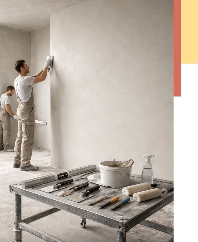 Штукатурка стен под покраску в Ярцево от 4578 руб./м² — качественно и недорого | ОТДЕЛОЧНИК-Рцв