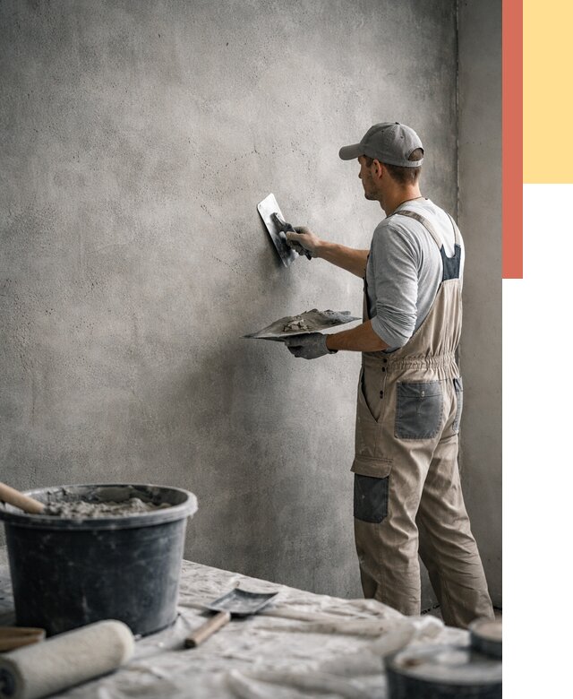 Декоративная штукатурка под бетон в Ярцево от 2544 руб./м² — нанесение под ключ | ОТДЕЛОЧНИК-Рцв