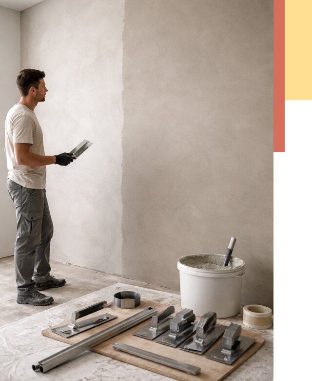 Нанесение микроцемента на стены в Ярцево от 3256 руб./м2 под ключ | ОТДЕЛОЧНИК-Рцв