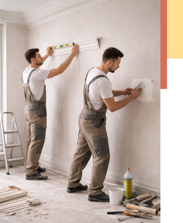 Монтаж лепнины на стены в Ярцево от 4578 руб. — недорого, быстро | ОТДЕЛОЧНИК-Рцв