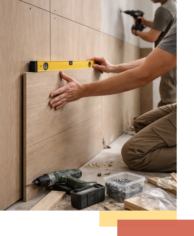 Профессиональный монтаж МДФ панелей на стены в Ярцево