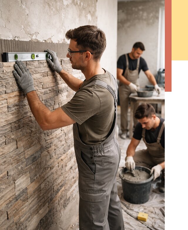 Монтаж искусственного камня в Ярцево от 4578 руб. под ключ | ОТДЕЛОЧНИК-Рцв