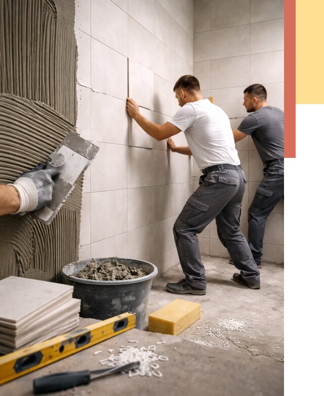 Укладка плитки на стены в Ярцево от 865 руб. — качественно и недорого | ОТДЕЛОЧНИК-Рцв