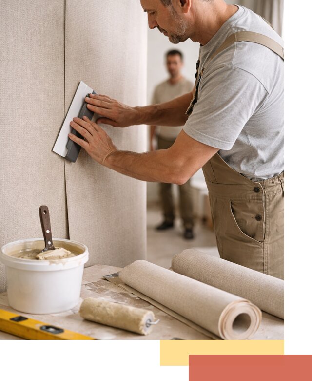 Поклейка текстильных обоев в Ярцево профессионально и аккуратно