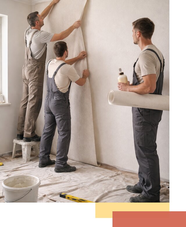 Оклейка стен обоями в Ярцево — качественно и профессионально