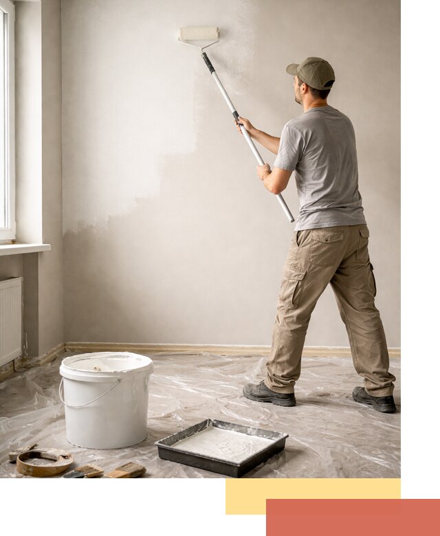 Покраска стен латексной краской в Ярцево качественно и быстро