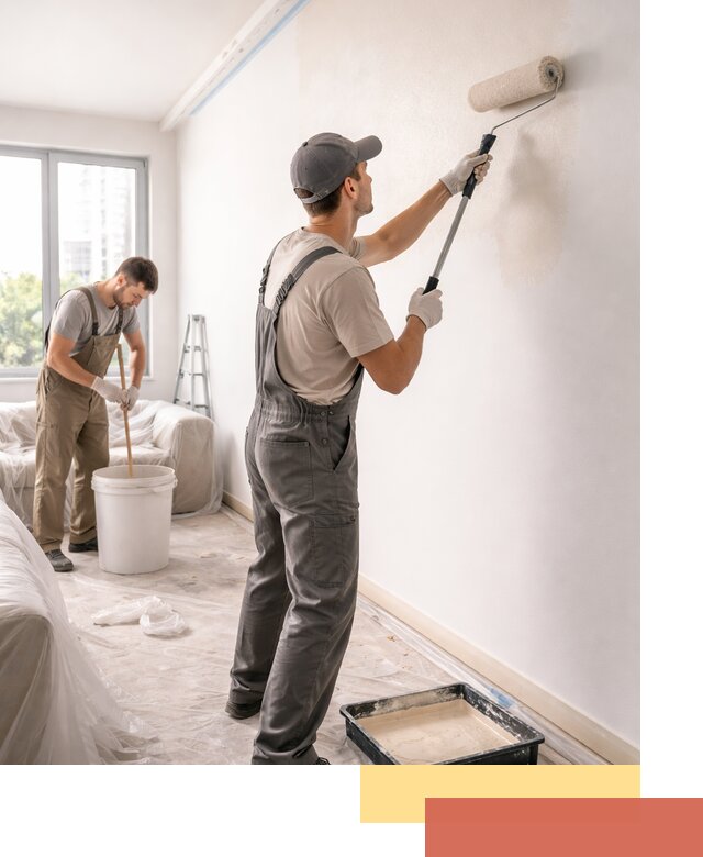 Покраска стен в офисе в Ярцево — быстрый и качественный ремонт