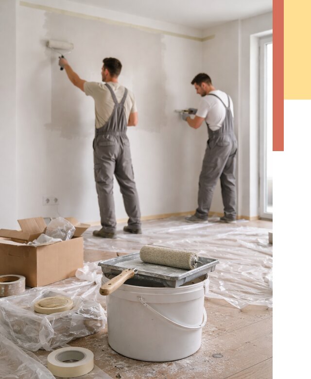 Покраска стен в квартире в Ярцево от 2544 руб/м2 — быстро и недорого | ОТДЕЛОЧНИК-Рцв