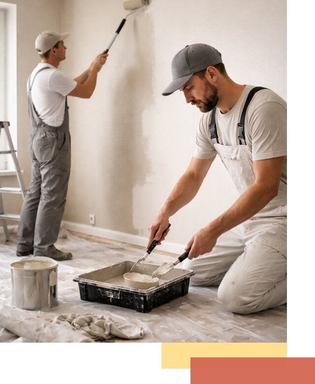 Покраска стен в квартире в Ярцево — профессионально и аккуратно