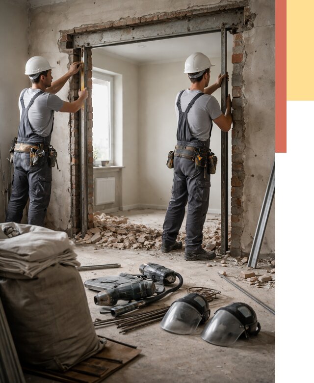 Расширение дверного проема в Ярцево от 12718 руб. под ключ | ОТДЕЛОЧНИК-Рцв