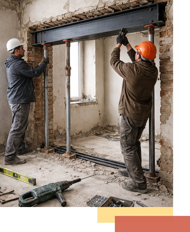 Усиление проема в стене в Ярцево для расширения и безопасности