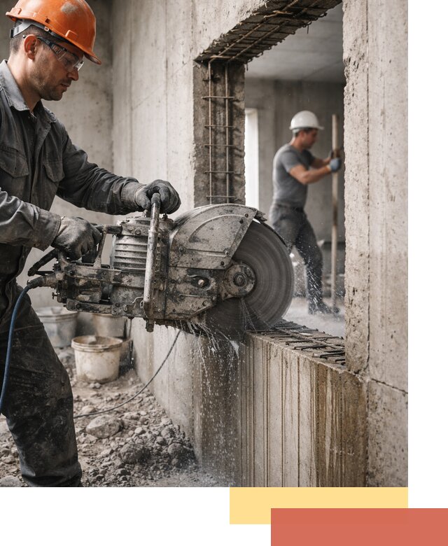 Алмазная резка проемов в Ярцево быстро и точно