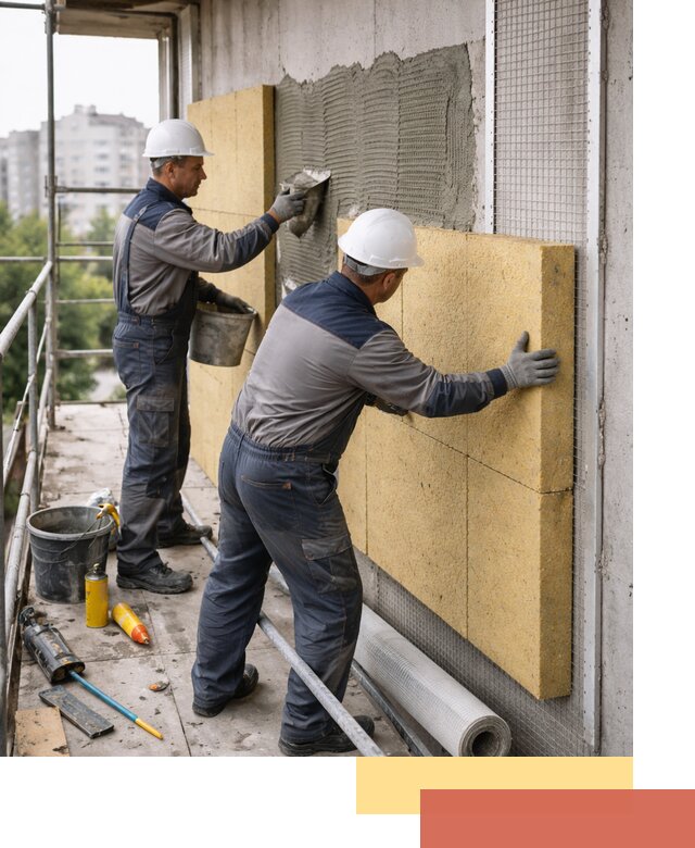 Утепление стен зданий и домов в Ярцево качественно и надежно
