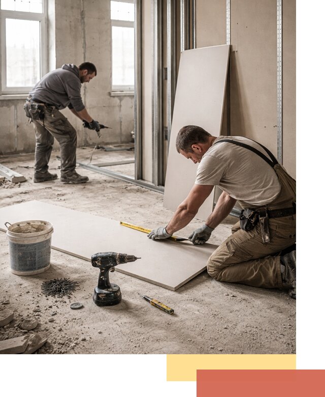 Кладка перегородок из ПГП под ключ в Ярцево