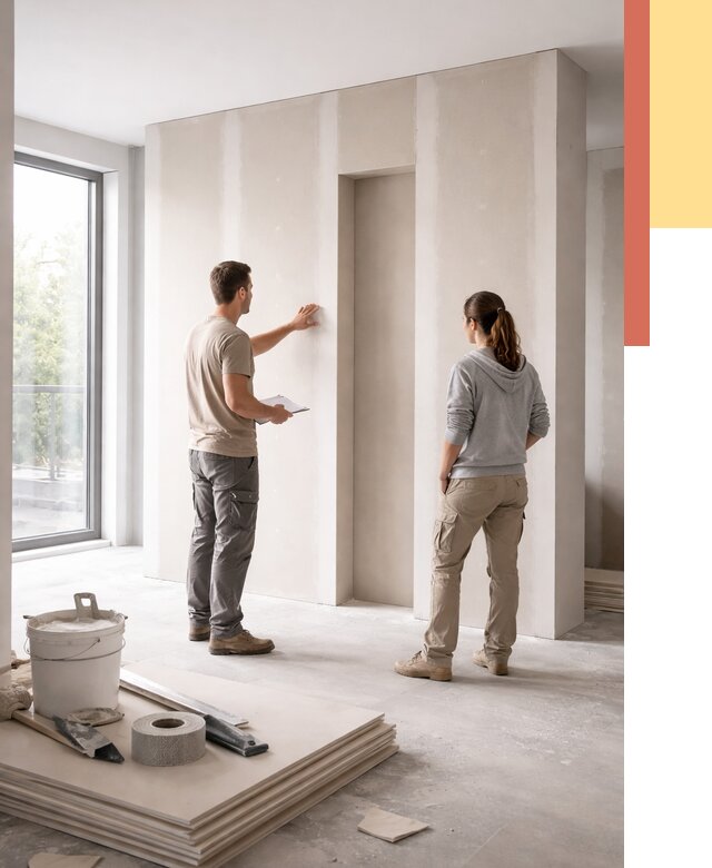 Зонирующая перегородка из гипсокартона в Ярцево от 2849 руб. под ключ | ОТДЕЛОЧНИК-Рцв