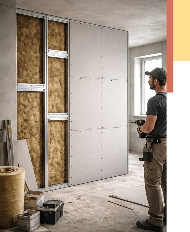 Усиленная перегородка под навеску в Ярцево от 13023 руб. — монтаж под ключ | ОТДЕЛОЧНИК-Рцв