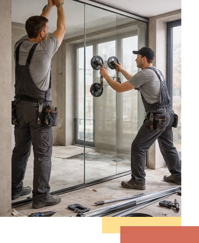 Цельностеклянные перегородки под ключ в Ярцево