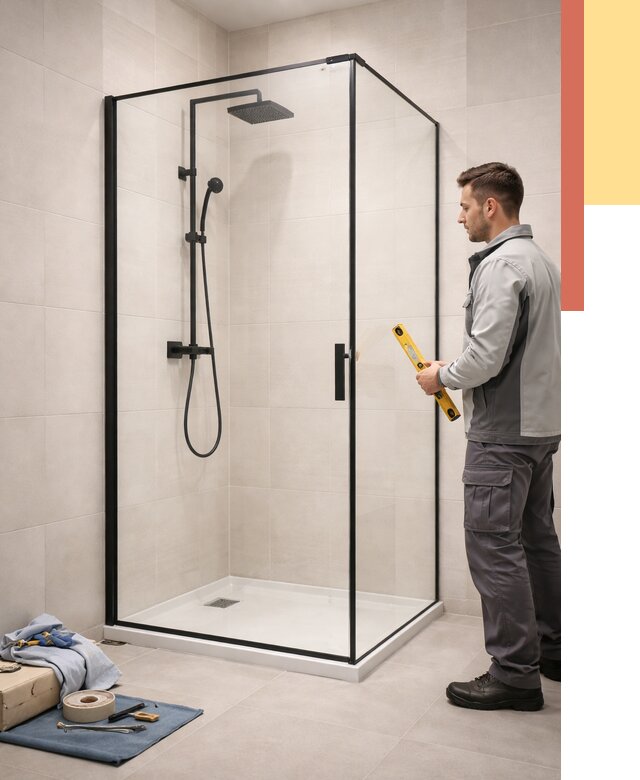 Стеклянные перегородки для душа в Ярцево от 12718 руб. | Монтаж под ключ — ОТДЕЛОЧНИК-Рцв