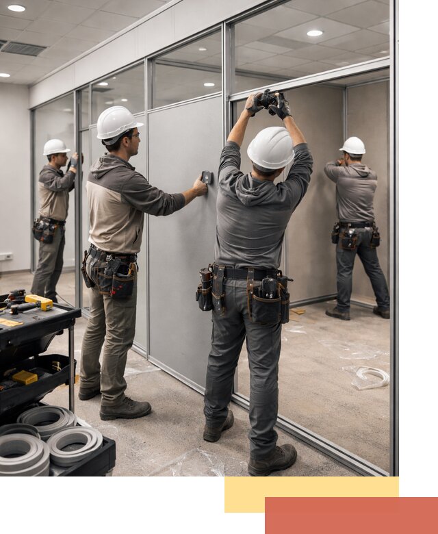 Мобильные офисные перегородки под ключ в Ярцево