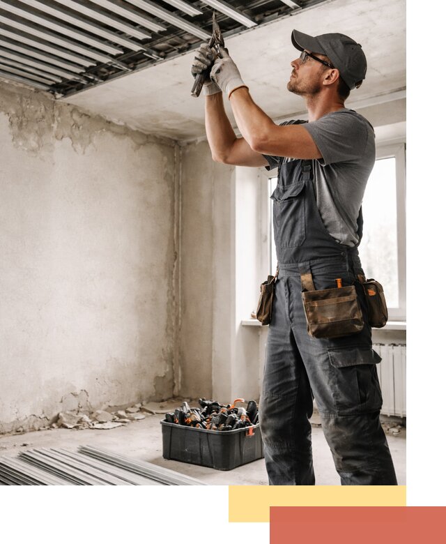 Демонтаж реечного потолка в Ярцево быстро и аккуратно