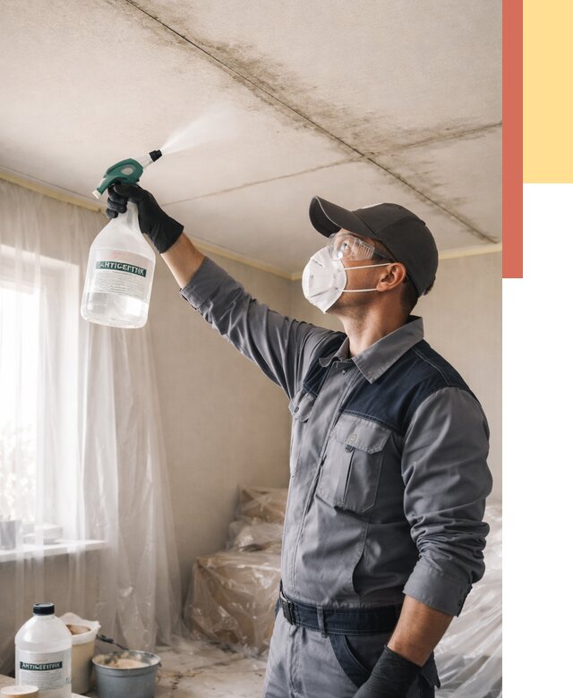 Антисептическая обработка потолка в Ярцево от 2544 руб. | ОТДЕЛОЧНИК-Рцв