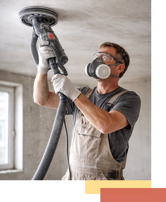 Шлифовка потолка в Ярцево — качественная подготовка под отделку