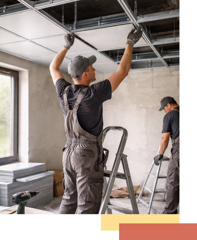 Монтаж кассетного потолка в Ярцево качественно и быстро