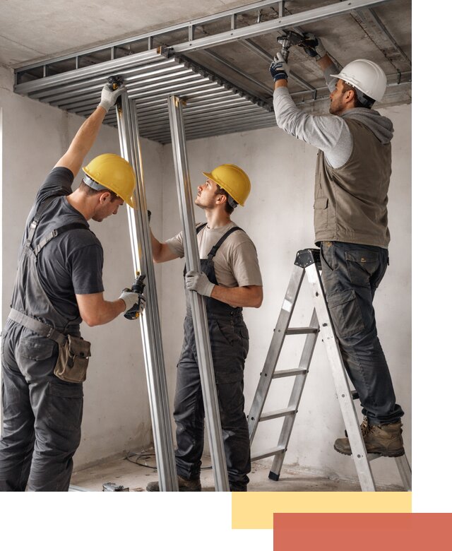 Монтаж реечного потолка под ключ в Ярцево