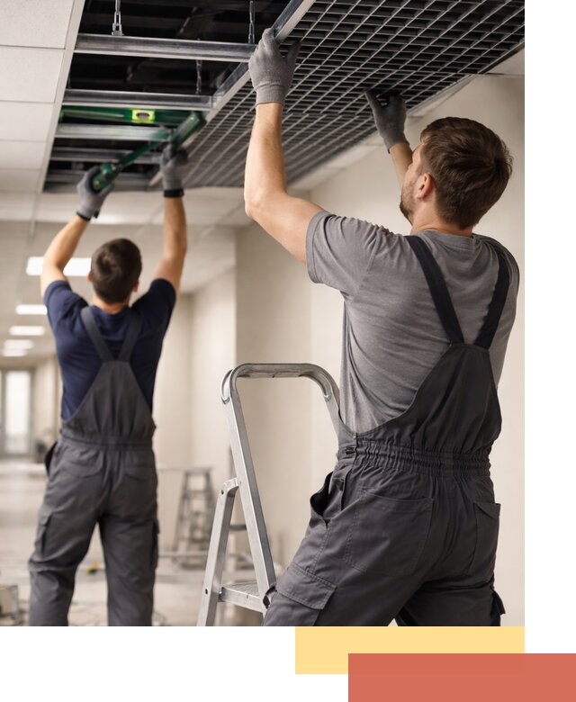 Монтаж потолка Грильято в Ярцево: установка под ключ качественно