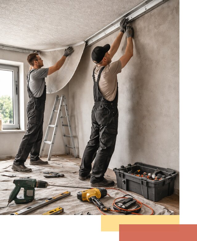 Монтаж фактурного натяжного потолка в Ярцево качественно и быстро