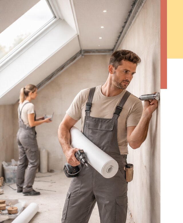 Монтаж натяжного потолка на мансарде в Ярцево от 3561 руб. | ОТДЕЛОЧНИК-Рцв