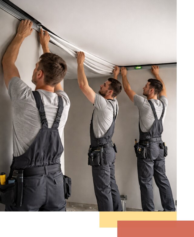 Теневые натяжные потолки в Ярцево: монтаж и отделка быстро и качественно