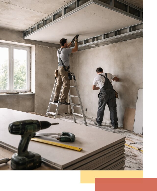 Двухуровневый потолок из гипсокартона в Ярцево