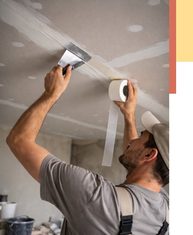 Обработка швов потолка ГКЛ в Ярцево от 7631 руб. под ключ | ОТДЕЛОЧНИК-Рцв