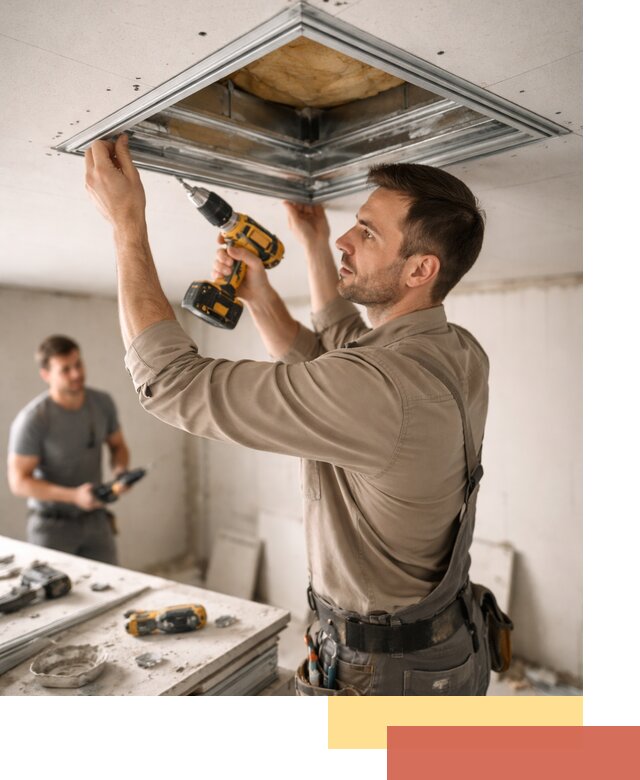 Монтаж люка в потолок из ГКЛ в Ярцево